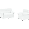 Sofa Sofos komplektas 2 vnt. Balta Audinys