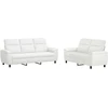 Sofa Sofos komplektas 2 vnt. Balta Audinys