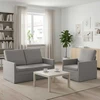 Sofa Sofos komplektas 2 vnt. Debesų pilka Audinys