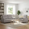 Sofa Sofos komplektas 2 vnt. Debesų pilka Audinys