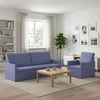 Sofa Sofos komplektas 2 vnt. Džinsinės mėlynos Audinys