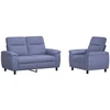 Sofa Sofos komplektas 2 vnt. Džinsinės mėlynos Audinys