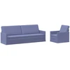 Sofa Sofos komplektas 2 vnt. Džinsinės mėlynos Audinys