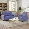 Sofa Sofos komplektas 2 vnt. Džinsinės mėlynos Audinys