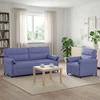 Sofa Sofos komplektas 2 vnt. Džinsinės mėlynos Audinys