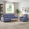 Sofa Sofos komplektas 2 vnt. Džinsinės mėlynos Audinys