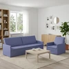 Sofa Sofos komplektas 2 vnt. Džinsinės mėlynos Audinys