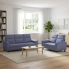 Sofa Sofos komplektas 2 vnt. Džinsinės mėlynos Audinys