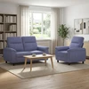 Sofa Sofos komplektas 2 vnt. Džinsinės mėlynos Audinys