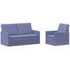 Sofa Sofos komplektas 2 vnt. Džinsinės mėlynos Audinys