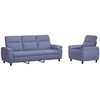Sofa Sofos komplektas 2 vnt. Džinsinės mėlynos Audinys