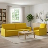 Sofa Sofos komplektas 2 vnt. Geltona Aksomas