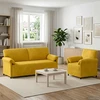Sofa Sofos komplektas 2 vnt. Geltona Aksomas