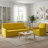 Sofa Sofos komplektas 2 vnt. Geltona Aksomas