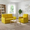 Sofa Sofos komplektas 2 vnt. Geltona Aksomas