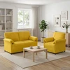 Sofa Sofos komplektas 2 vnt. Geltona Aksomas