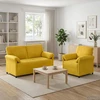 Sofa Sofos komplektas 2 vnt. Geltona Aksomas