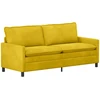 Sofa Sofos komplektas 2 vnt. Geltona Aksomas