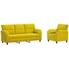 Sofa Sofos komplektas 2 vnt. Geltona Aksomas