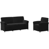 Sofa Sofos komplektas 2 vnt. Juoda Aksomas