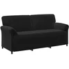 Sofa Sofos komplektas 2 vnt. Juoda Aksomas