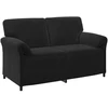 Sofa Sofos komplektas 2 vnt. Juoda Aksomas