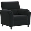 Sofa Sofos komplektas 2 vnt. Juoda Aksomas