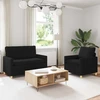 Sofa Sofos komplektas 2 vnt. Juoda Audinys