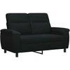 Sofa Sofos komplektas 2 vnt. Juoda Audinys
