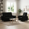 Sofa Sofos komplektas 2 vnt. Juoda Audinys