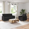 Sofa Sofos komplektas 2 vnt. Juoda Audinys