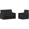 Sofa Sofos komplektas 2 vnt. Juoda Audinys
