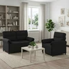 Sofa Sofos komplektas 2 vnt. Juoda Audinys