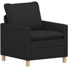 Sofa Sofos komplektas 2 vnt. Juoda Audinys