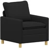 Sofa Sofos komplektas 2 vnt. Juoda Audinys