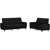 Sofa Sofos komplektas 2 vnt. Juoda Audinys