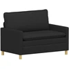 Sofa Sofos komplektas 2 vnt. Juoda Audinys