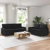 Sofa Sofos komplektas 2 vnt. Juoda Audinys