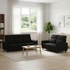 Sofa Sofos komplektas 2 vnt. Juoda Audinys