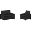 Sofa Sofos komplektas 2 vnt. Juoda Audinys