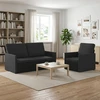 Sofa Sofos komplektas 2 vnt. Juoda Audinys
