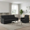 Sofa Sofos komplektas 2 vnt. Juoda Audinys