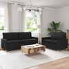 Sofa Sofos komplektas 2 vnt. Juoda Audinys