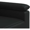 Sofa Sofos komplektas 2 vnt. Juoda Dirbtinė oda