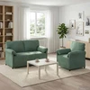 Sofa Sofos komplektas 2 vnt. Jūrinė žalia Aksomas