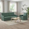 Sofa Sofos komplektas 2 vnt. Jūrinė žalia Aksomas