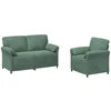 Sofa Sofos komplektas 2 vnt. Jūrinė žalia Aksomas