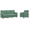 Sofa Sofos komplektas 2 vnt. Jūrinė žalia Aksomas