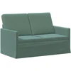 Sofa Sofos komplektas 2 vnt. Jūrinė žalia Aksomas