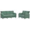 Sofa Sofos komplektas 2 vnt. Jūrinė žalia Aksomas